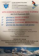 15-18 gennaio 2026 Via Lattea